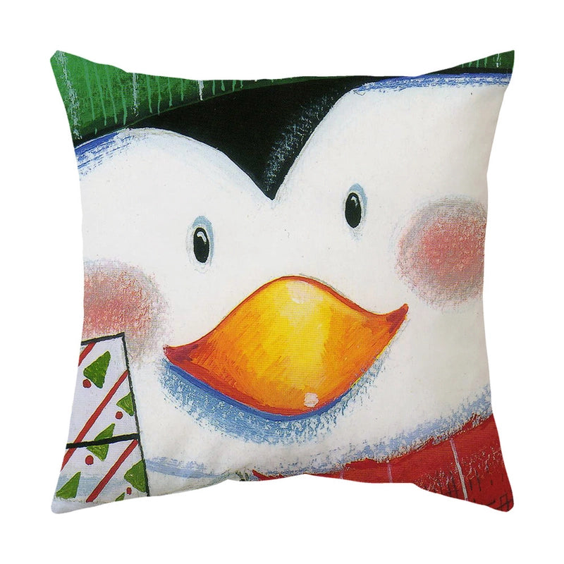 Fashion Christmas Tree Santa Claus Elk Polyester Pillow Cases