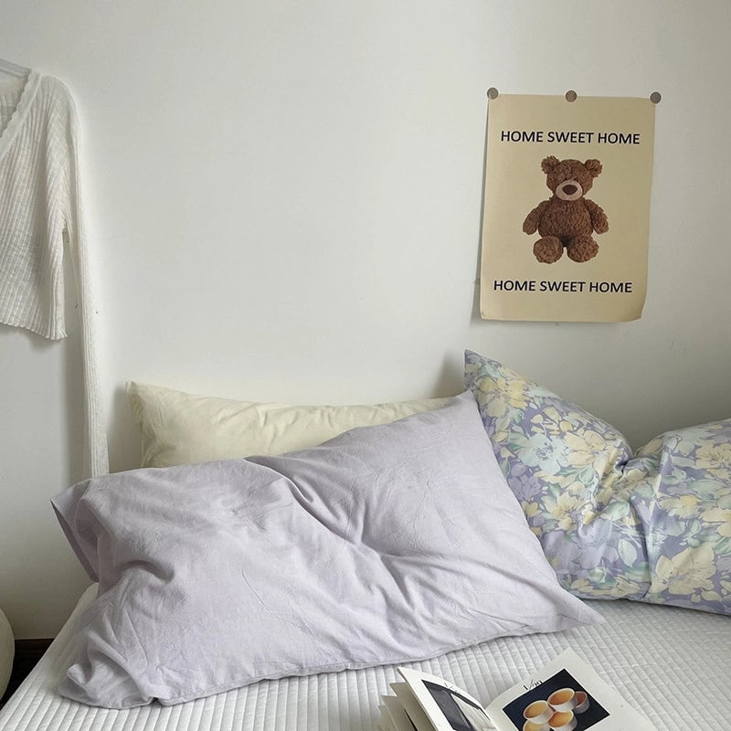 Casual Lattice Solid Color Cotton Pillow Cases Couch & Sofa Decor