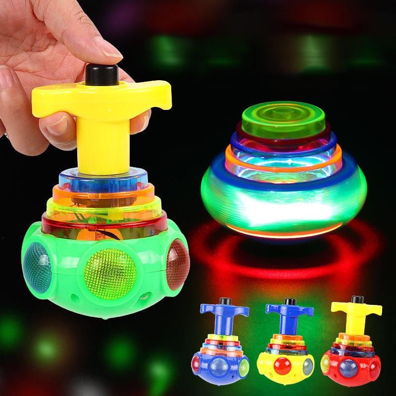 🔥🔥Music Flashing Spinners Toy with Launcher