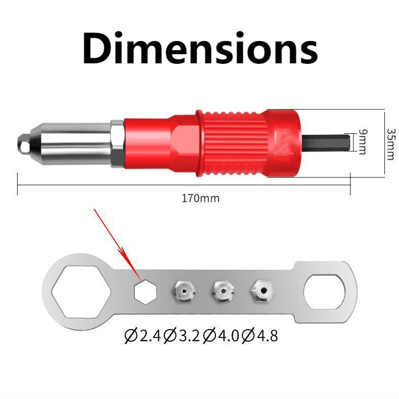 🔥Last Day Promotion 75% OFF🔥Professional Rivet Gun Adapter