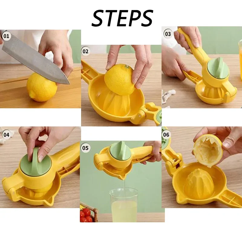 LEMON SQUEEZER CITRUS PRESS PORTABLE HANDHELD FRUIT JUICER