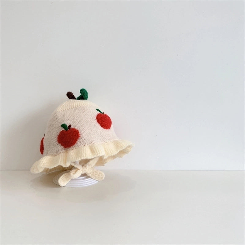 Girl's Cartoon Style Sweet Minimalist Fruit Bucket Hat