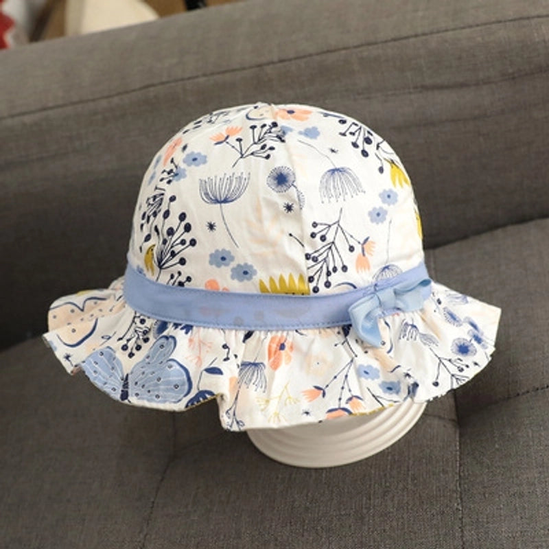 Baby Girl's Girl's Casual Flower Bowknot Bucket Hat