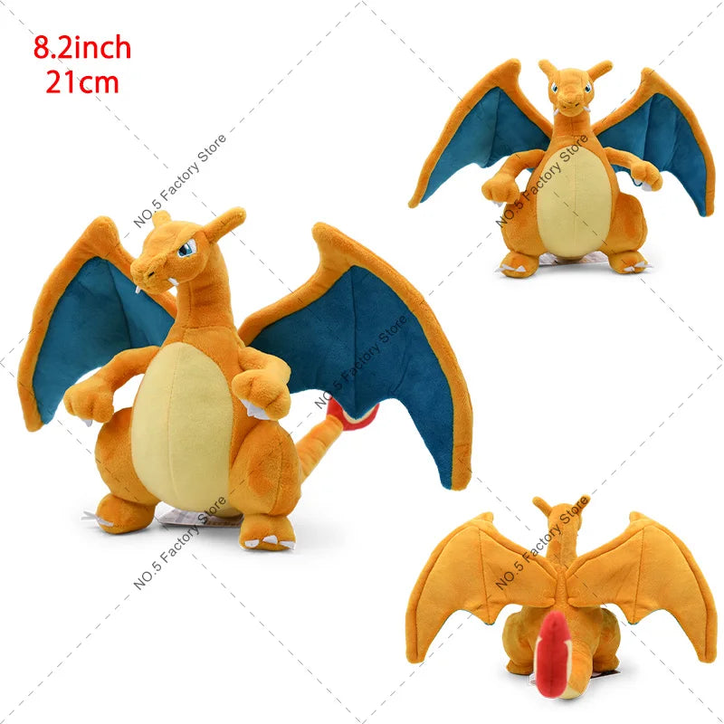 Çekici Mega Charizard X ve Y Peluş Oyuncakları - Yumuşak ve Sarılınası Evrim Bebekleri. Çocuklar İçin Cadılar Bayramı Hediyeleri (20-25 Santim)