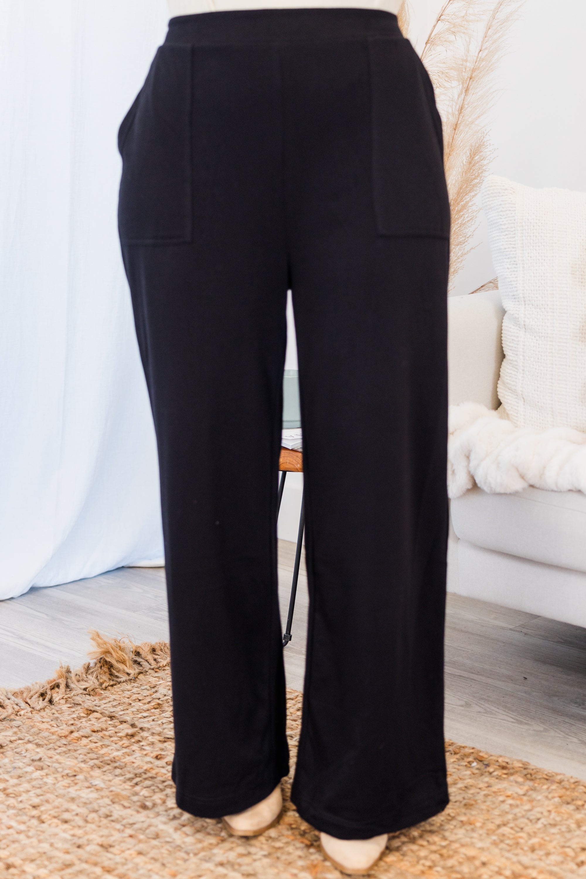 Two Steps Ahead Pants. Black