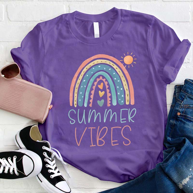 Summer Vibes Teacher T-Shirt