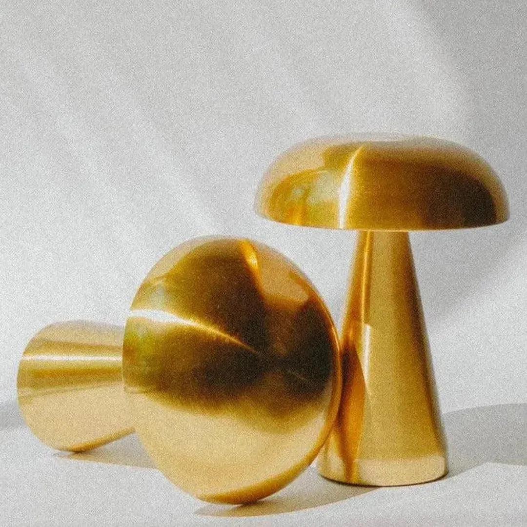Portable Metal Touch Lamp | Brassy Gold