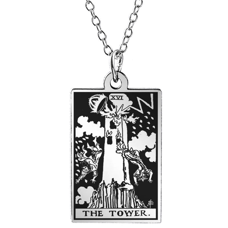 Retro Geometric Stainless Steel Pendant Necklace Plating Stainless Steel Necklaces 1 Piece