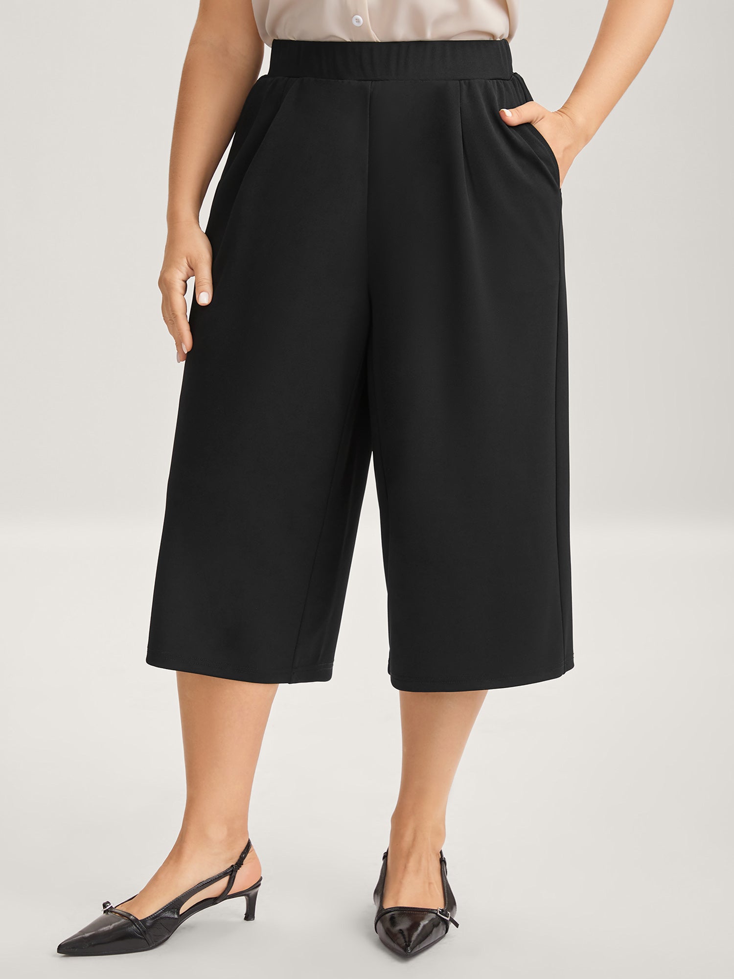 No-Waist Gap Wide-Leg Pants