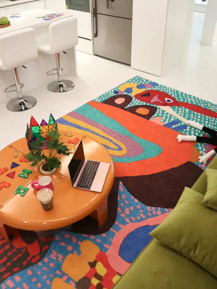 Rainbow Ears Kids Room Carpet