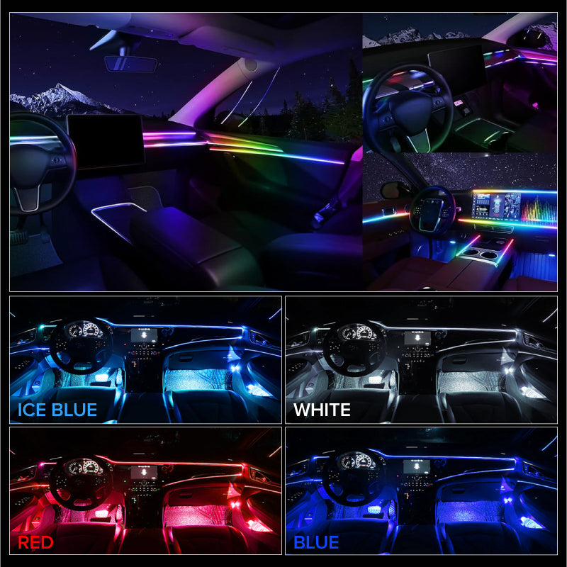 USB LED Cold Light Central Control Car Modified Atmosphere Light Strip