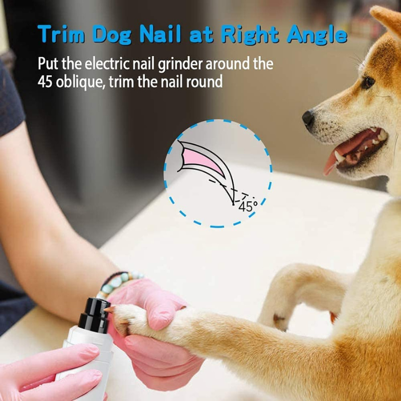 Electric Rechargeable Pet Nail Trimmer. Painless Paws Grooming