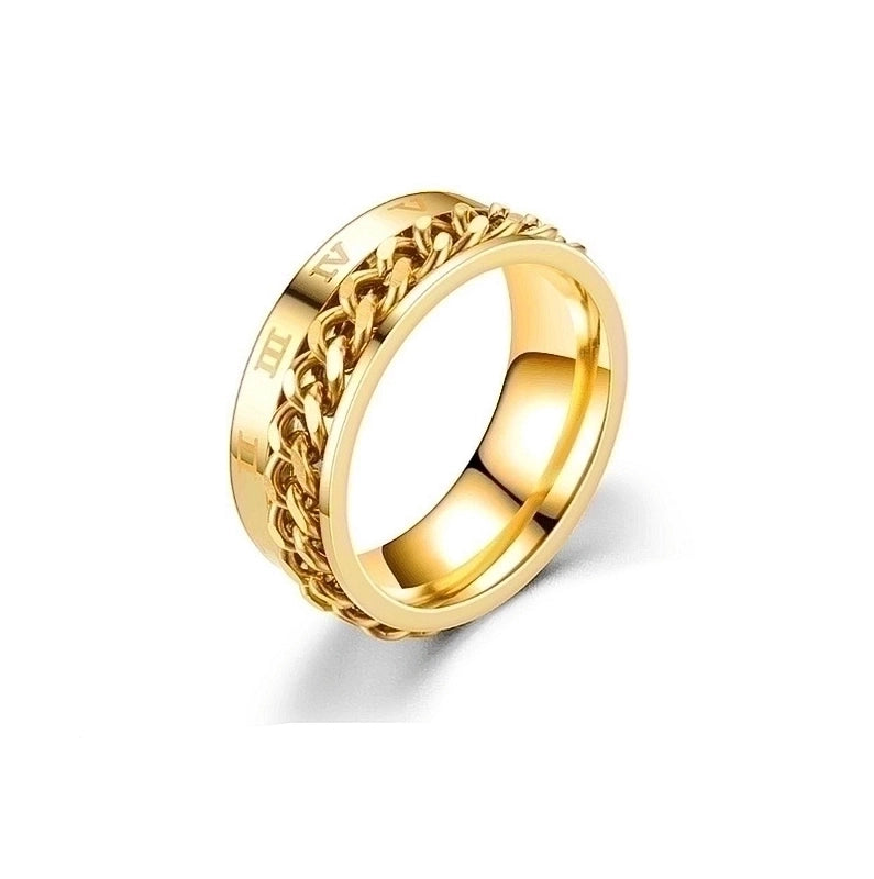 Fashion Titanium Steel No Inlaid Carving