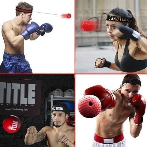 (Final Sale- 49% OFF) Boxing Reflex Ball Headband