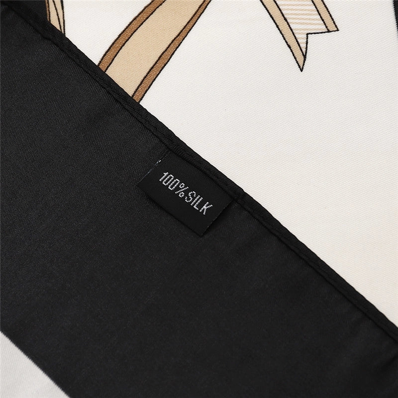 New Fashion 130cm Twill Imitation Silk Large Square Scarf