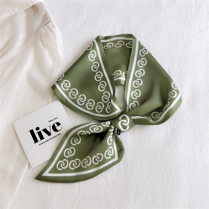 Fashion Printing Small Silk Scarf