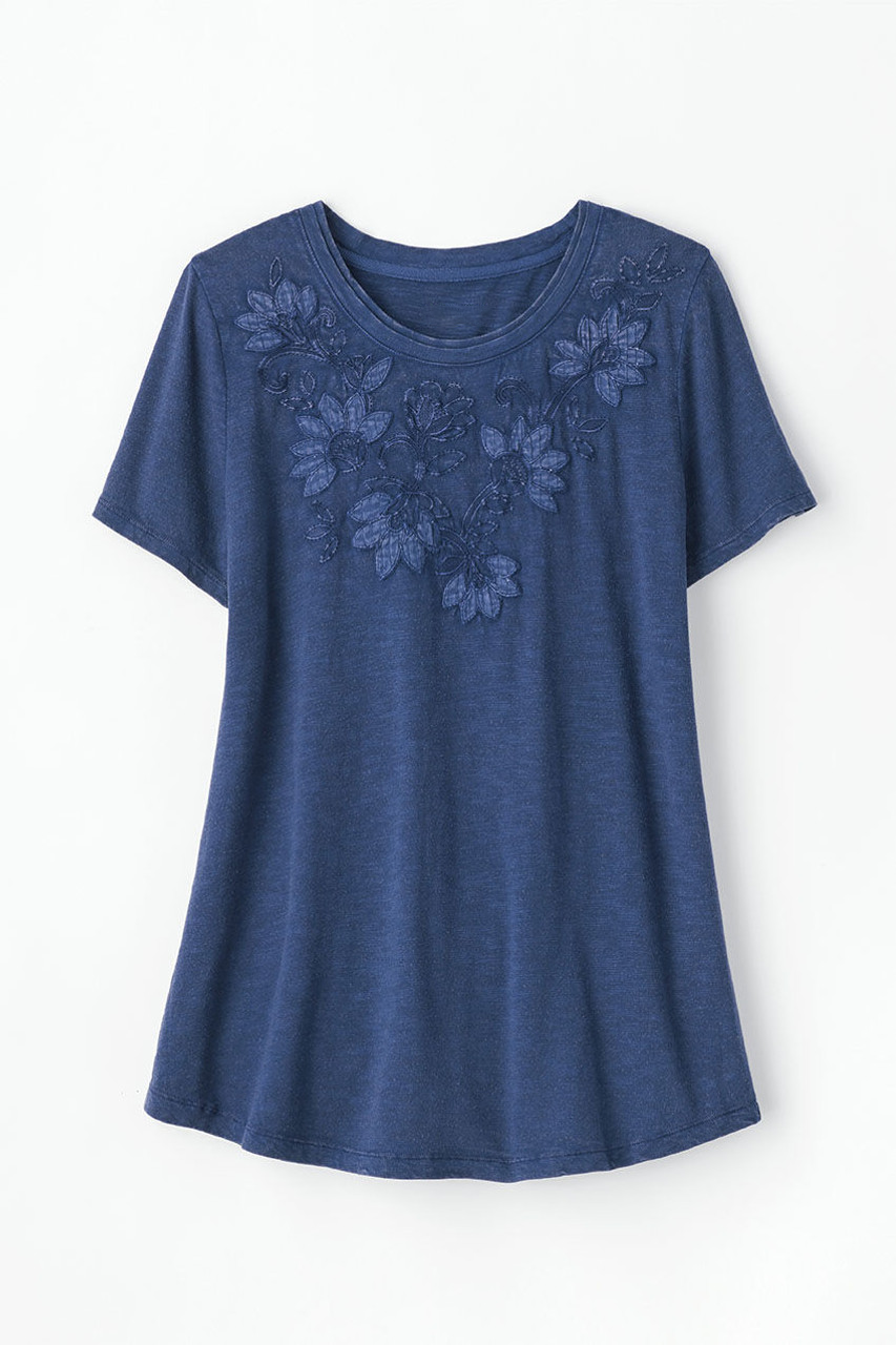 Swirling Petals Slub Tee