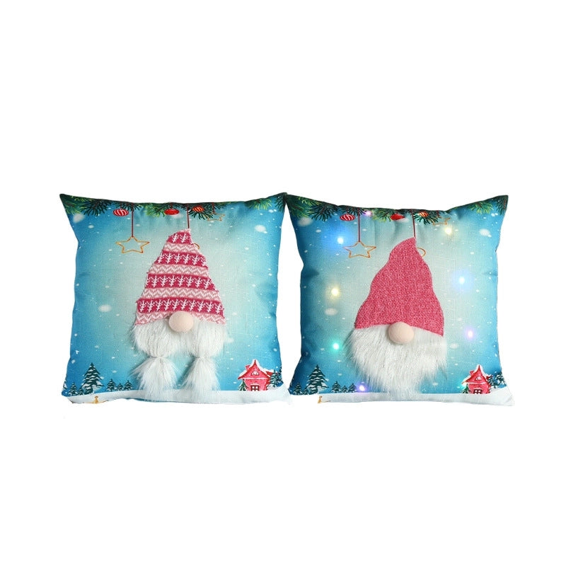 Christmas Fashion Geometric Cloth Pillow Case