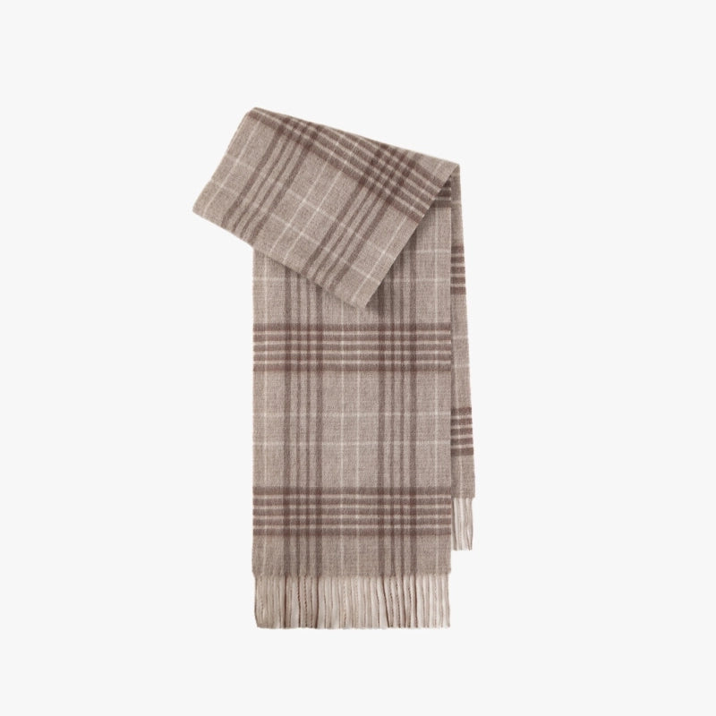 Wool Scarf Advanced Sense Simple Plaid Spring Clothing Women's Clothing Batch Winter Explosions For Women And Men