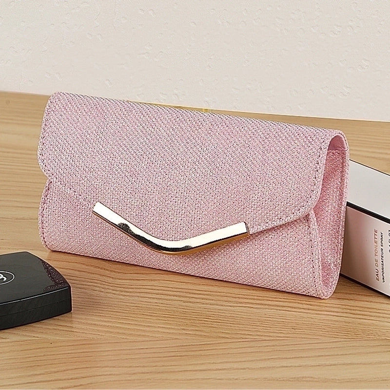 Fashion Hand Purse Cosmetic Storage Mid-long Pu Bag