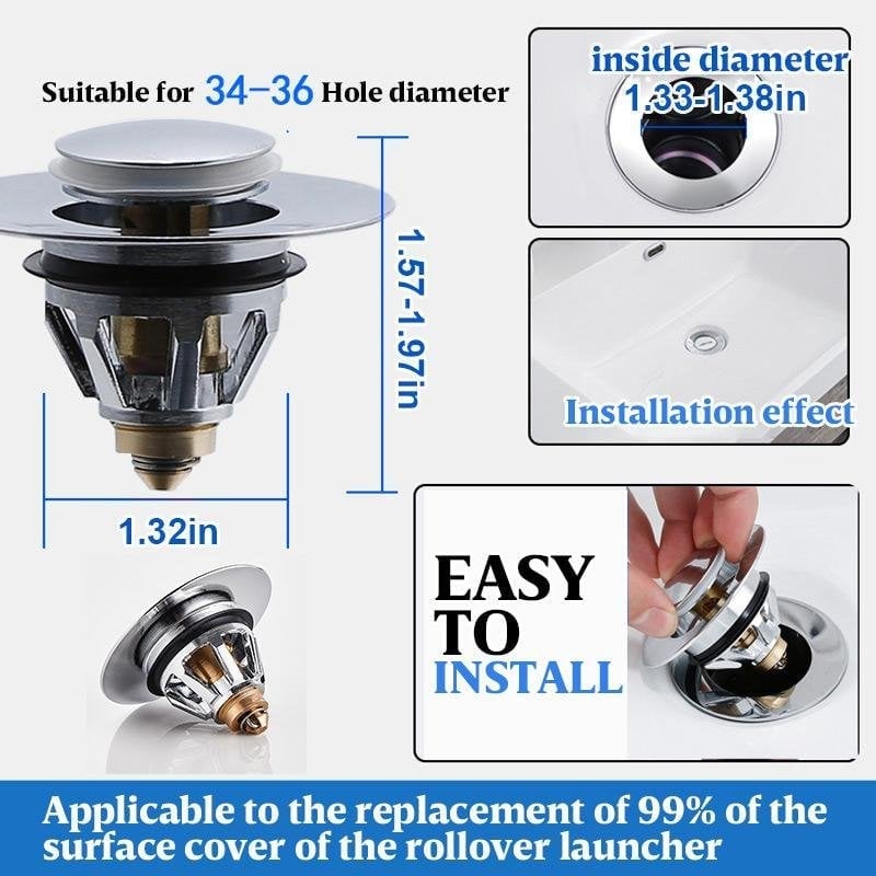 Stainless Steel Bounce Core Push-Type Converter