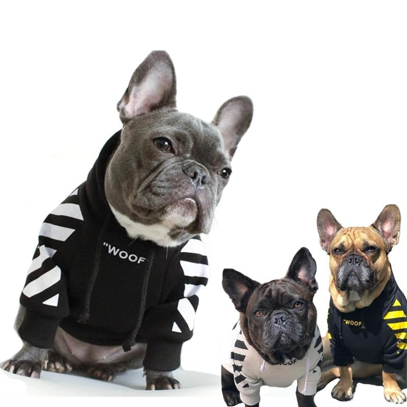 Striped Pattern Dog Hoodie