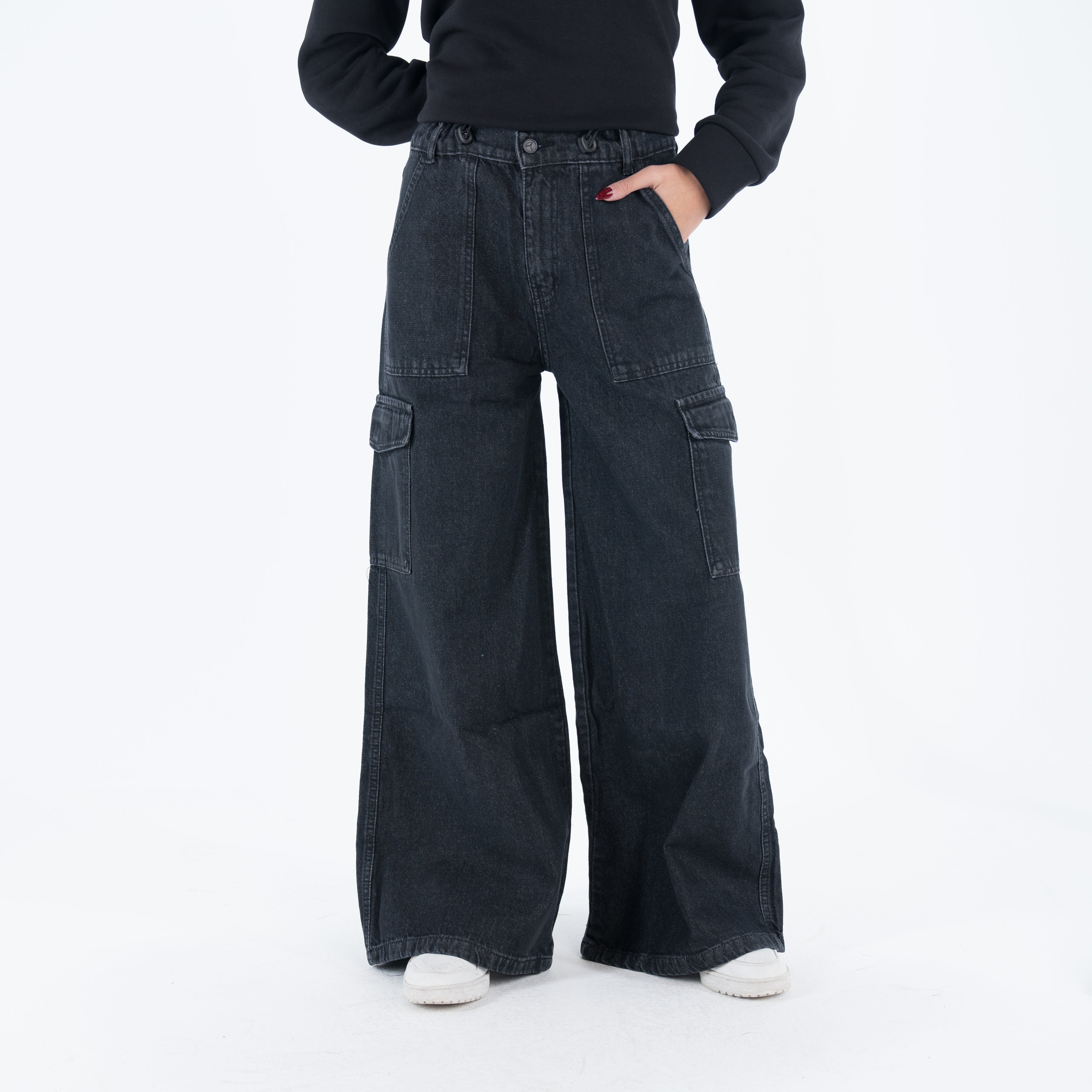 Women Wide Leg Denim Pants