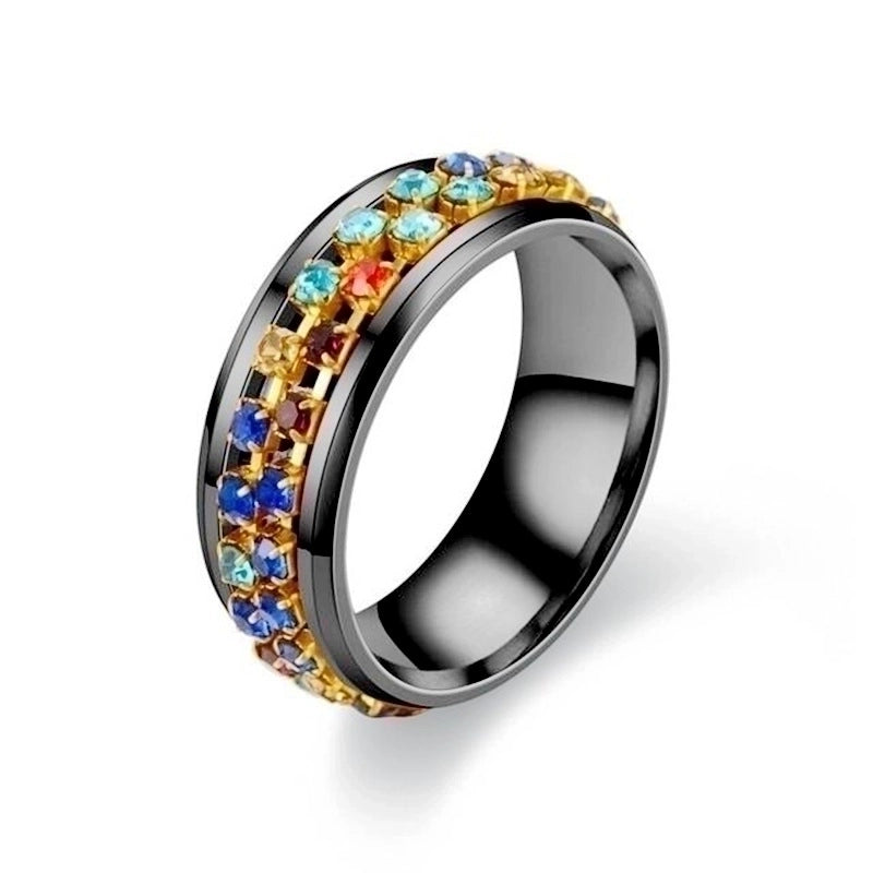 Fashion U Shape Stainless Steel Artificial Gemstones