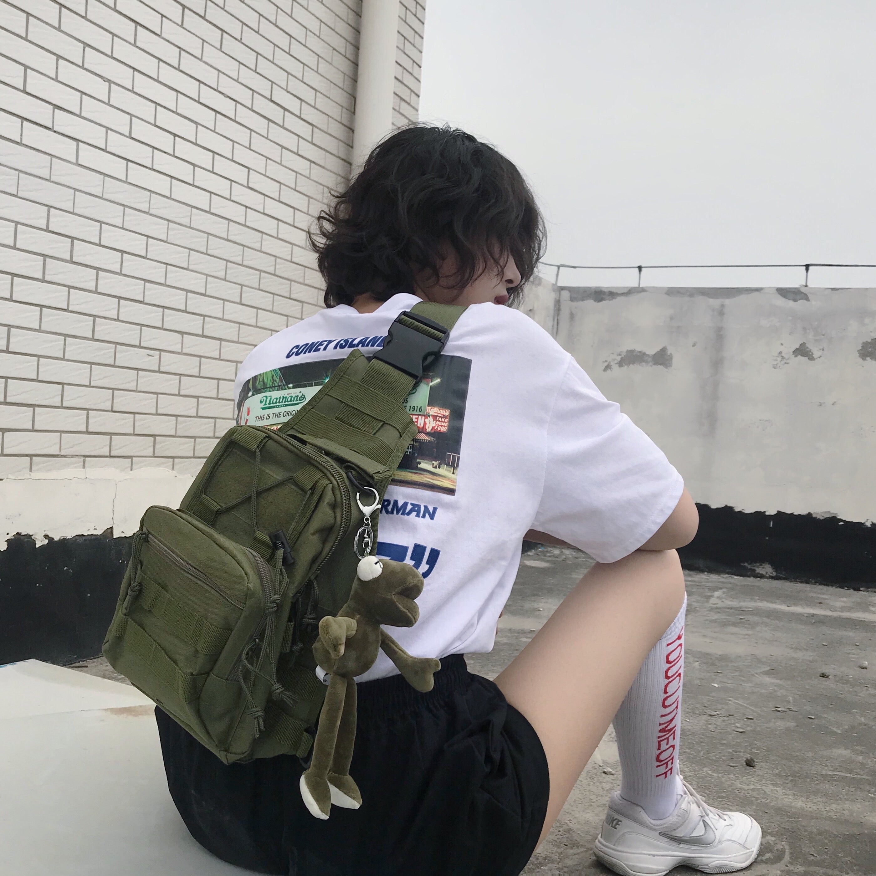 Unisex casual messenger bag KF908052