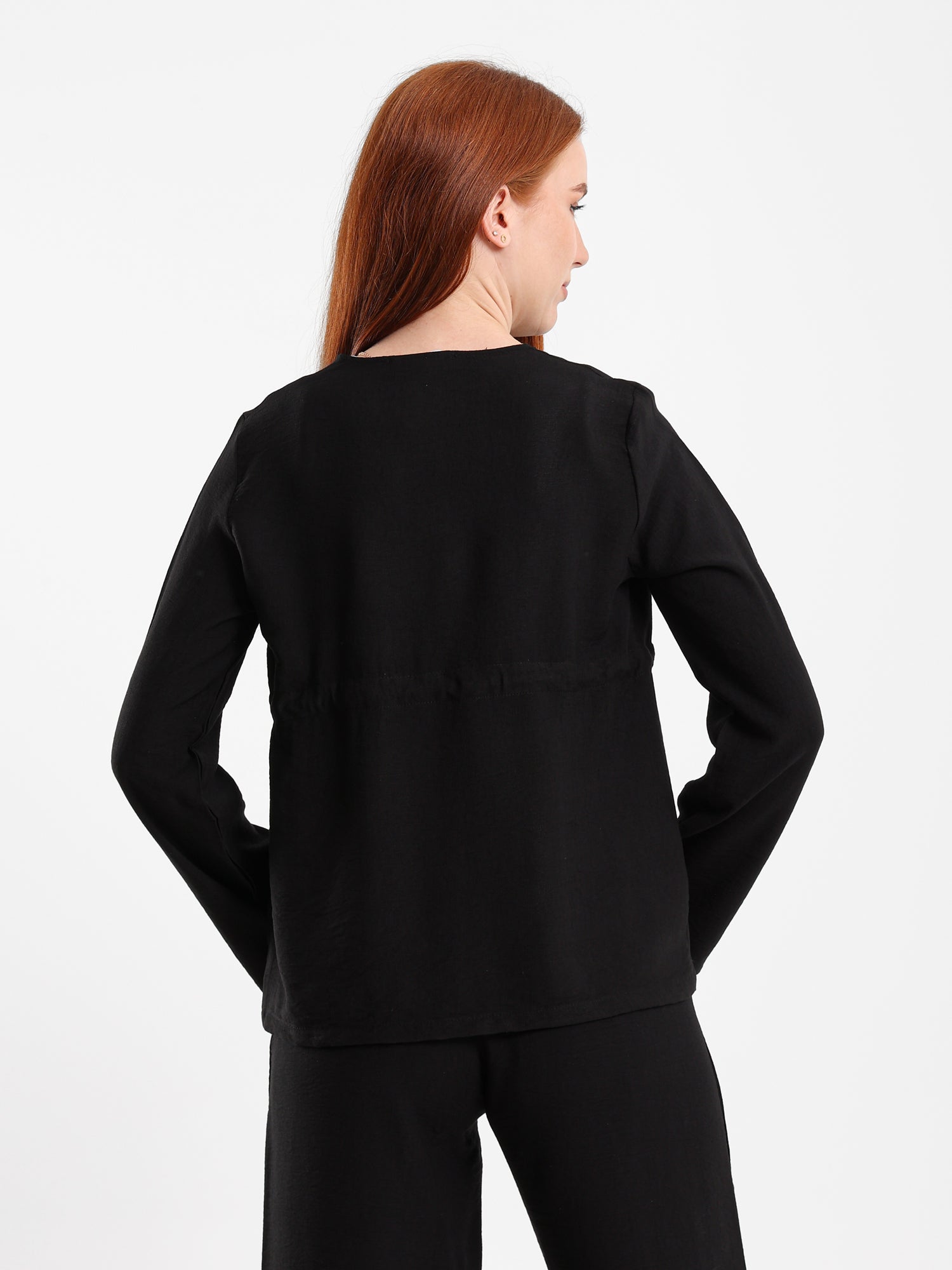 Drawstring Waist Cardigan