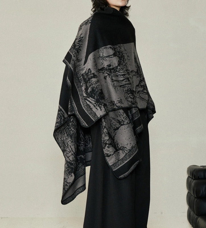 Unisex Ethnic Style Geometric Imitation Cashmere Shawl