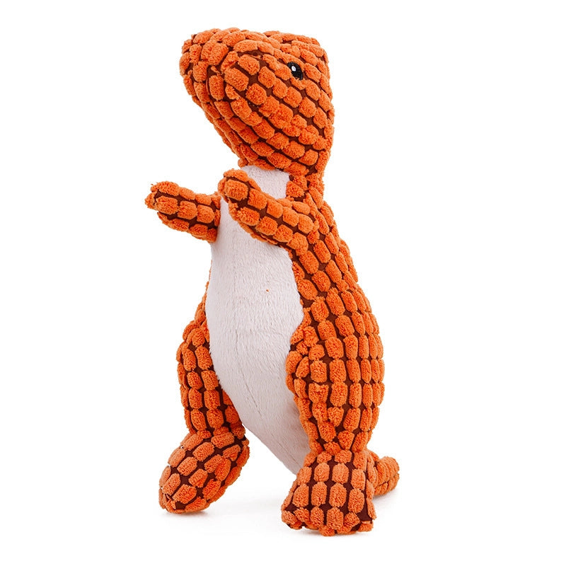 Cute Dog Teething Corduroy Sounding Plush Toy