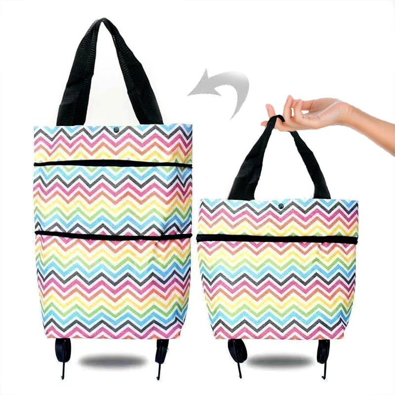 🎄Hot Sale🎁 - Foldable Shopping Trolley Tote Bag