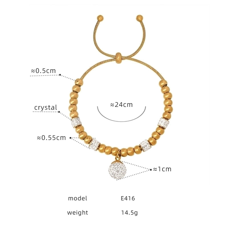 Hip-Hop Exaggerated Devil'S Eye Star Heart Shape Titanium Steel 18K Gold Plated Zircon Bracelets In Bulk
