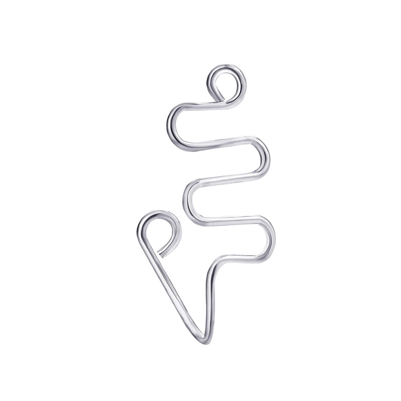 Minimalist Letter Copper Plating Nose Studs