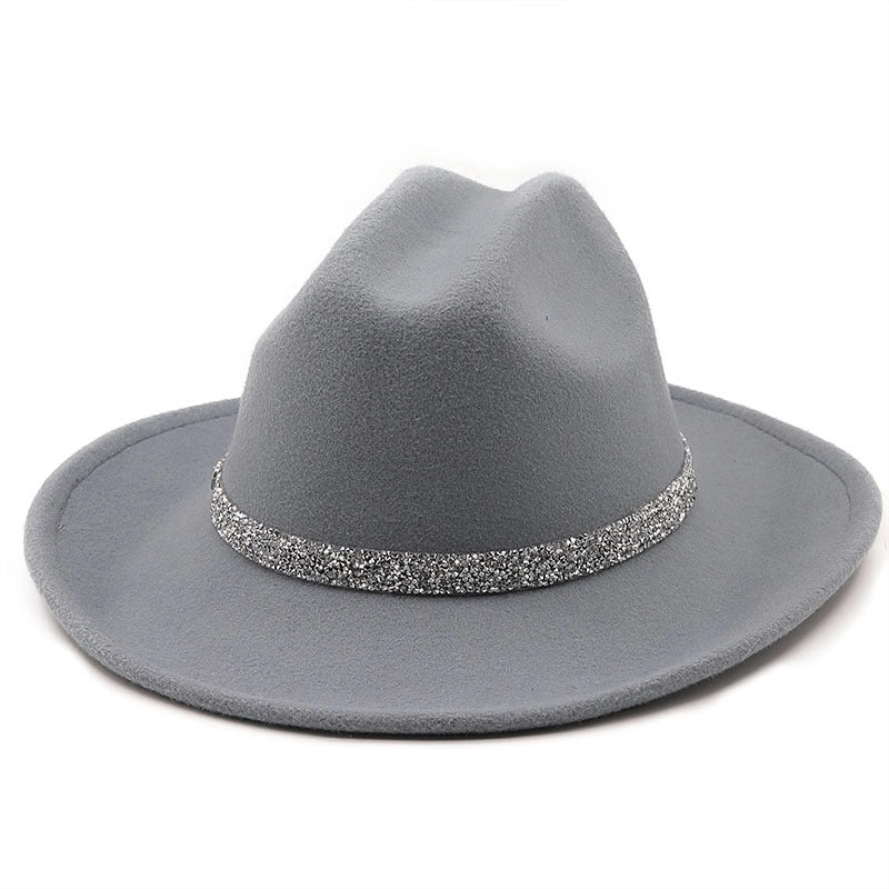 Winter New Black Diamond Chain Woolen Hat