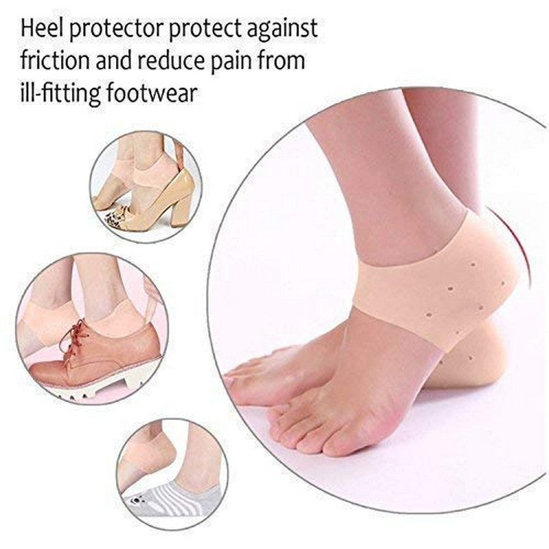 Heel Anti-Cracking Socks Silicone Protector Moisturizer Socks For Men & Women Foot Care Pain Relief & Heel Crack