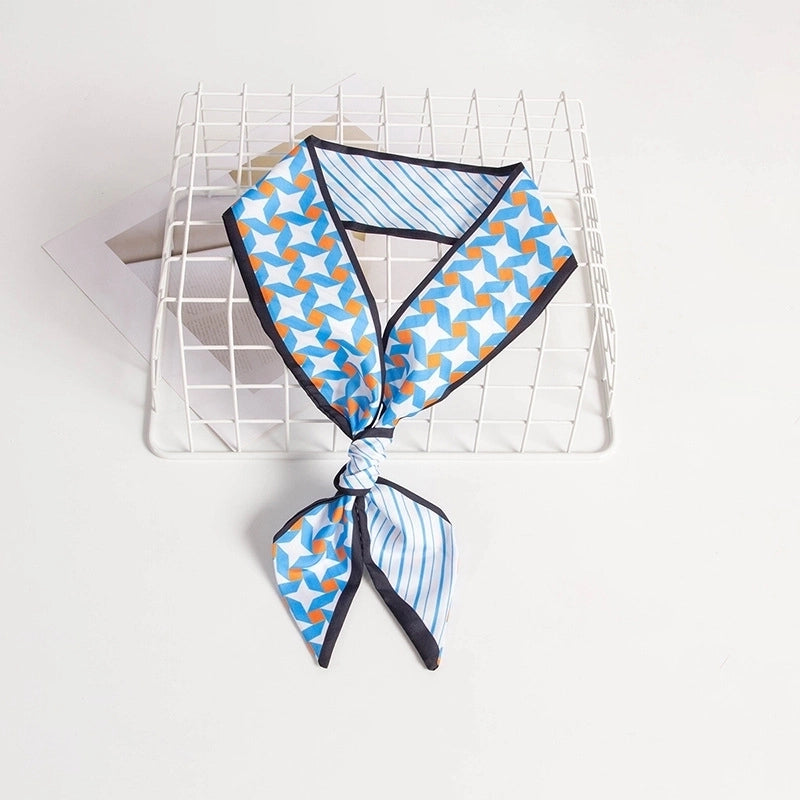 Women's Casual Minimalist Printing Plaid Flower Polyester Hair Band
