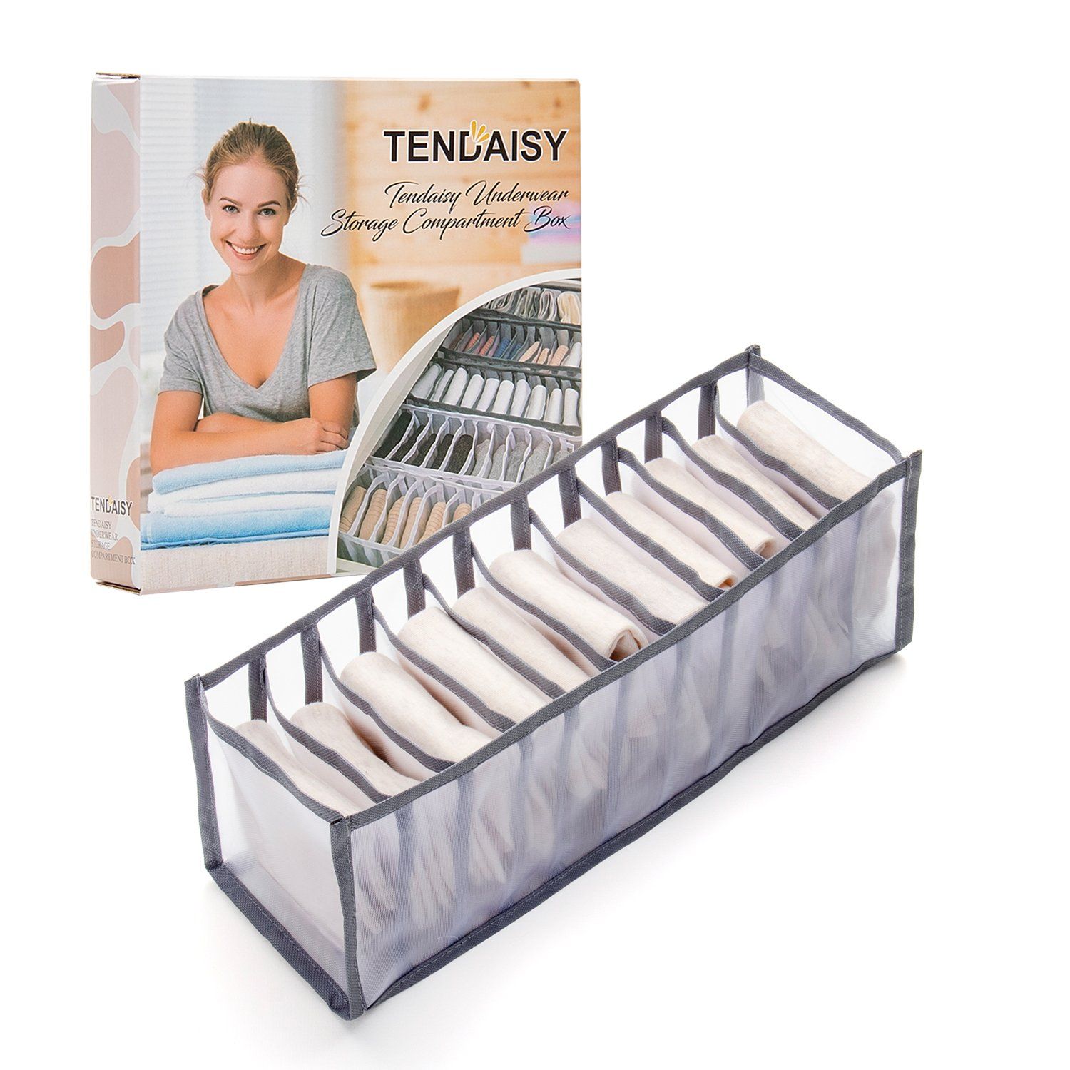 Tendaisy Underwear Storage Compartment Box