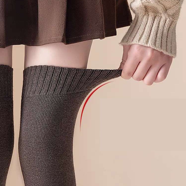 Non-Slip Silicone Over-The-Knee Cotton Stockings