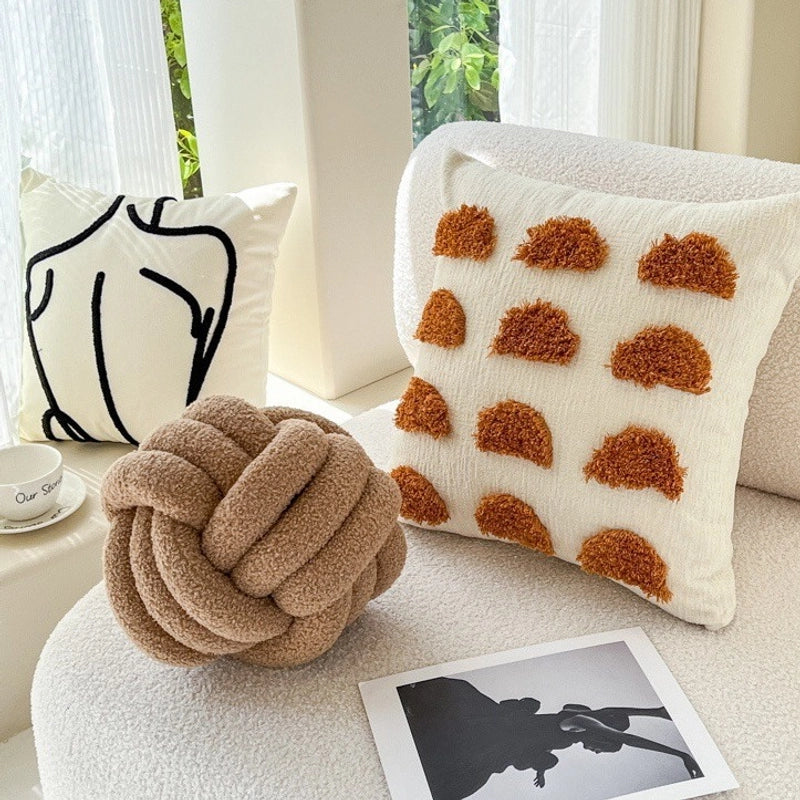 Household Modern Style Lines Polyester Pillow Cases Couch & Sofa Decor