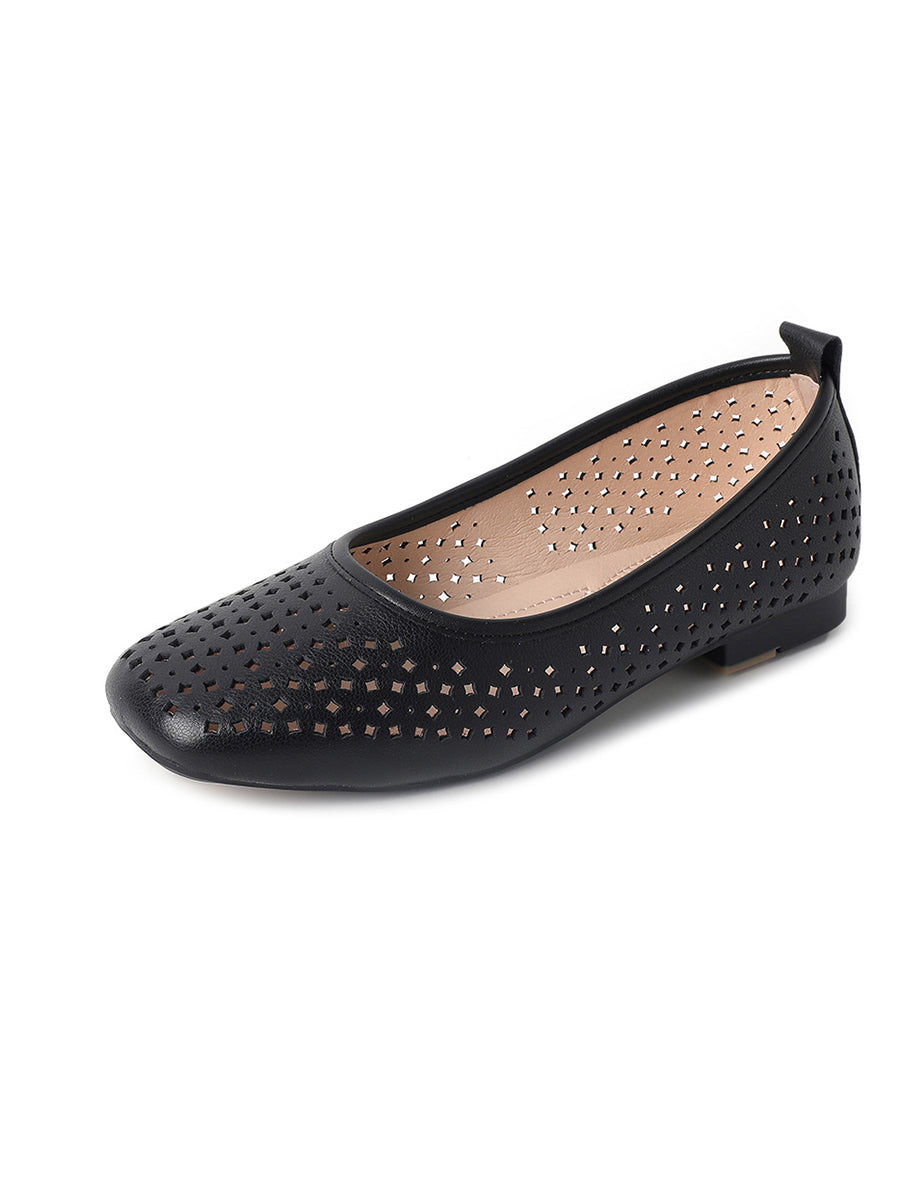 Women Summer Casual Hollow Out Low Heel Shoes