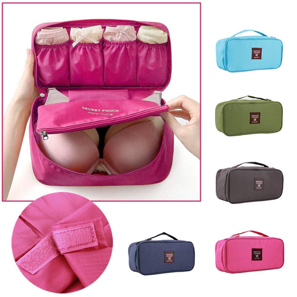 Closet Bra Underwear Undergarments Organizer Waterproof Travel Packing Toiletry Makeup Bag