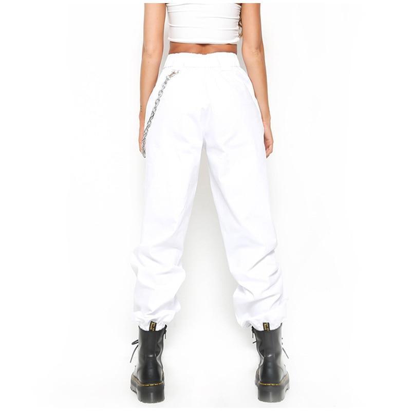 High Waisted Cargo Trousers