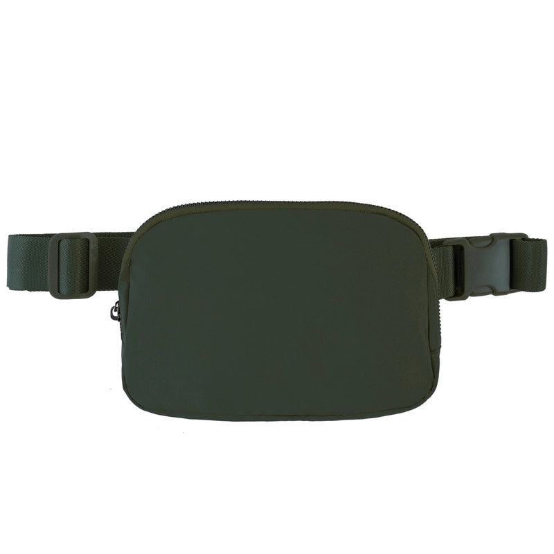Women's Sports Solid Color Nylon Waist Bags