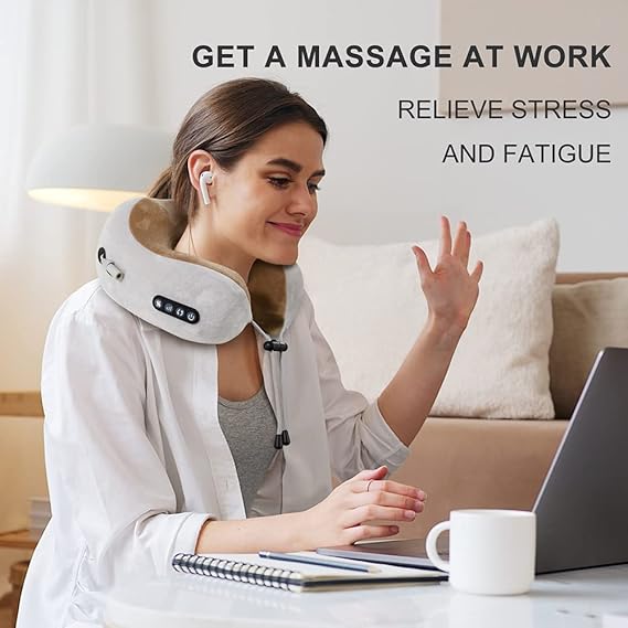 U Shaped Massage Pillow.  Neck Massager Travel Pillow