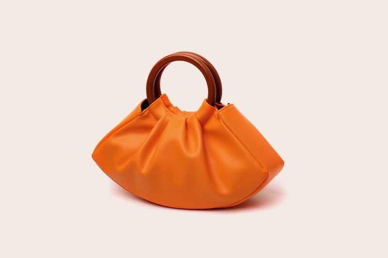 Gold Silver Orange Pu Leather Solid Color Crocodile Shell Evening Bags