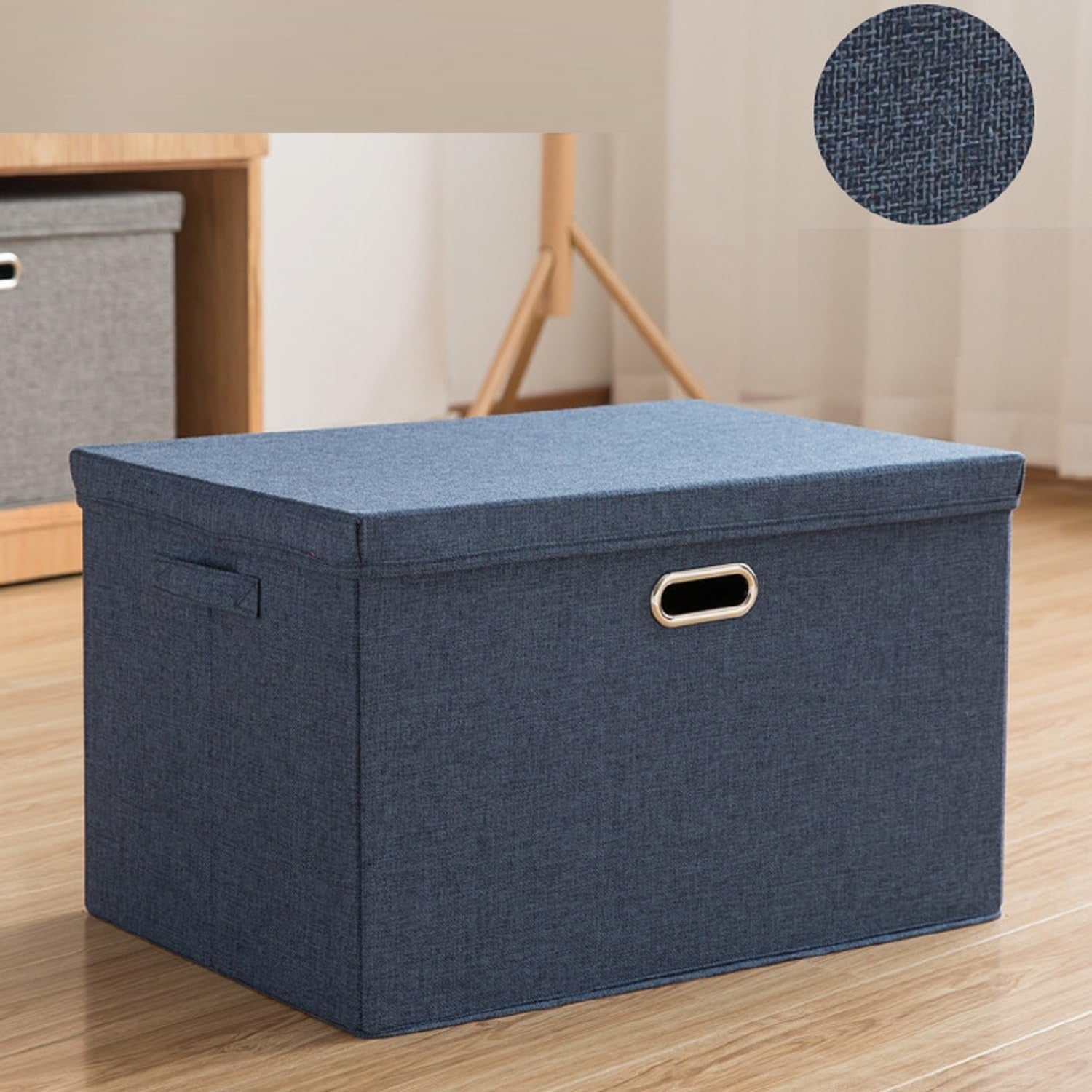 Foldable Storage Case. Foldable. Storage Box. With Lid. Clothes Storage Box. Toy Organizer. Large Capacity. With Lid. Metal Handle. Clothes Storage Box. Documents Organizer. Clothes Case. Toy Multi-functional