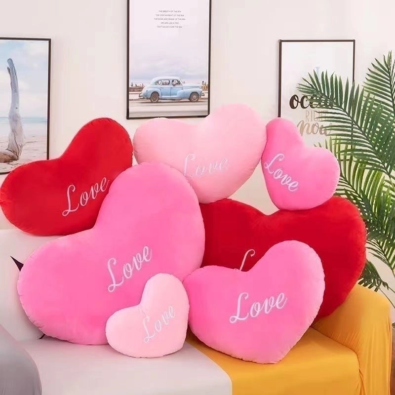 Cute Letter Heart Shape Pp Cotton Throw Pillow