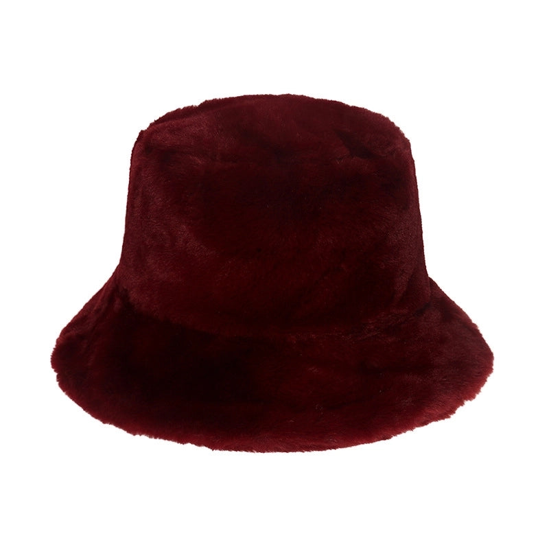 Women's Fashion Solid Color Flat Eaves Bucket Hat